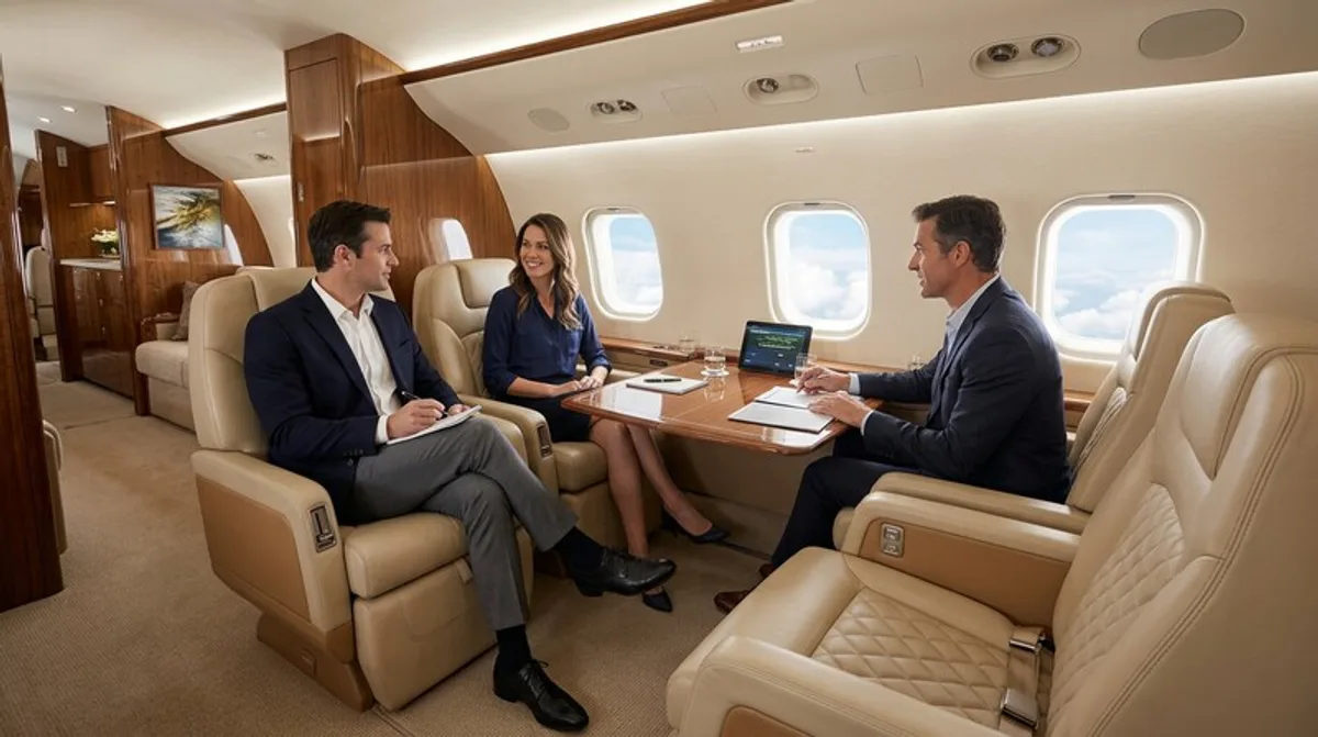 Midsize Jet cabin interior