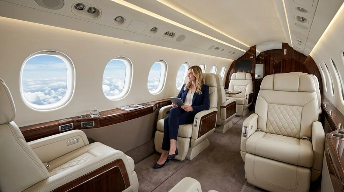 Heavy Jet cabin interior